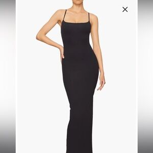 SKIMS Black Maxi Skirt